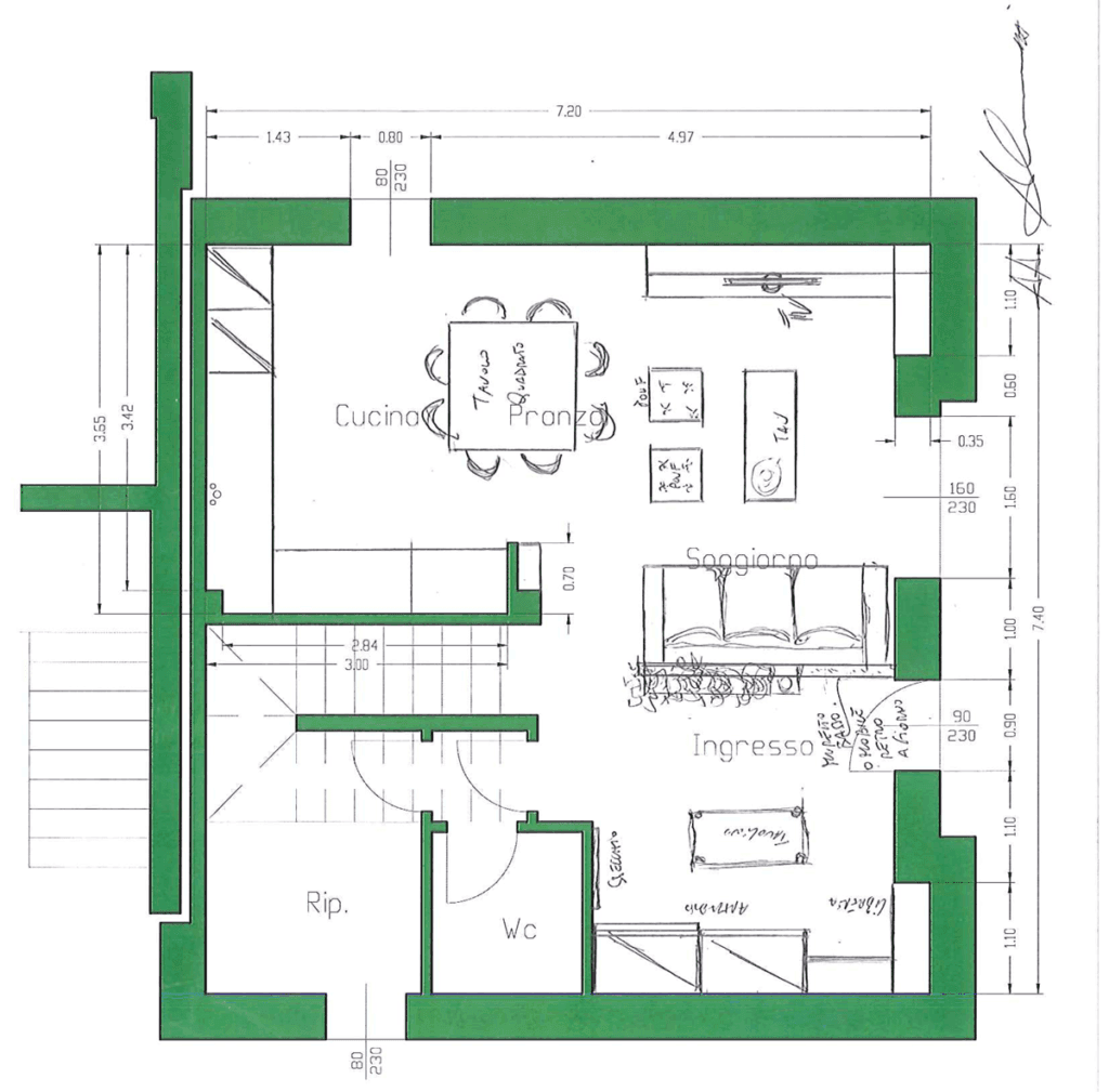 Cartina Disegnata dall'Architetto