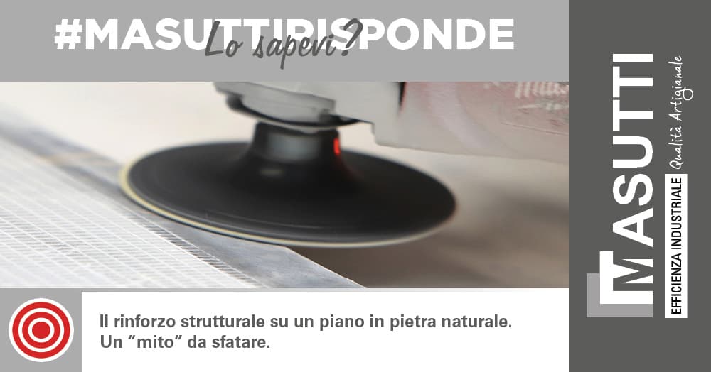 Il rinforzo strutturale su un piano in pietra naturale