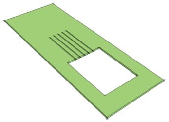 Gocciolatoio su Piano Dekton